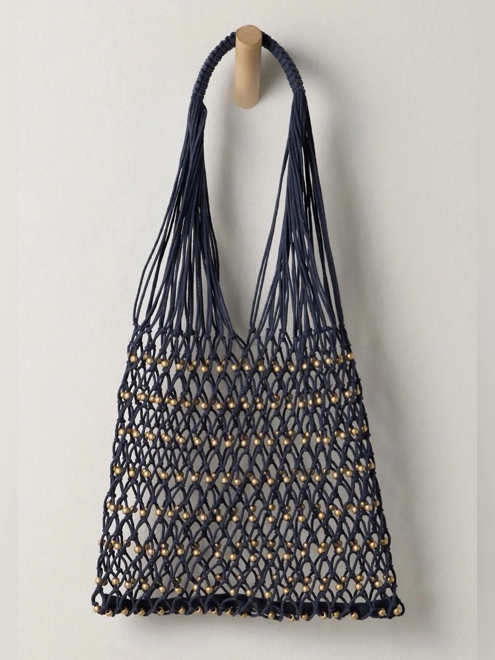 NWT Wishing Well Beaded Bag - Blue/Gold
